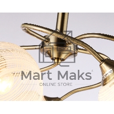 Светильник Ambrella light TR3199/5 SB/CL/FR бронза/прозрачный/белый матовый E27/5 max 40W D600*485