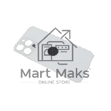 Задняя крышка (стекло) для iPhone 14 Pro Max (A2895) со стеклом камеры (широкий вырез) белая