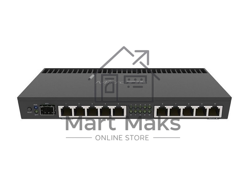 Маршрутизатор 1000M 10PORT 1SFP+ RB4011IGS+RM MIKROTIK
