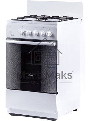 Плита Комбинированная Flama AK 1416 W белый (без крышки) реш.эмаль