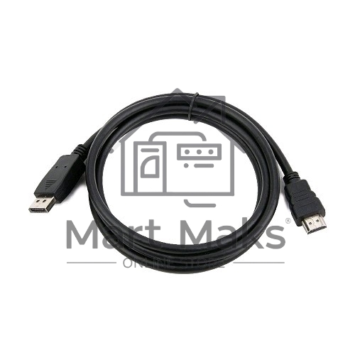 Кабель CablexpertDisplayPort->HDMI, 5м, 20M/19M, черный, экран, пакет
