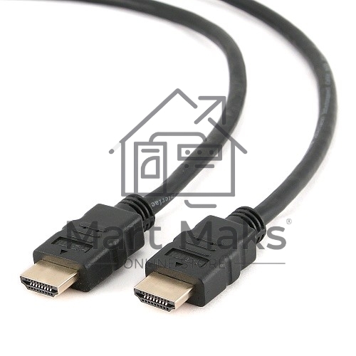Кабель Cablexpert HDMI CC-HDMI4-10M, 19M/19M, v2.0, медь, позол.разъемы, экран, 10м, черный, пакет