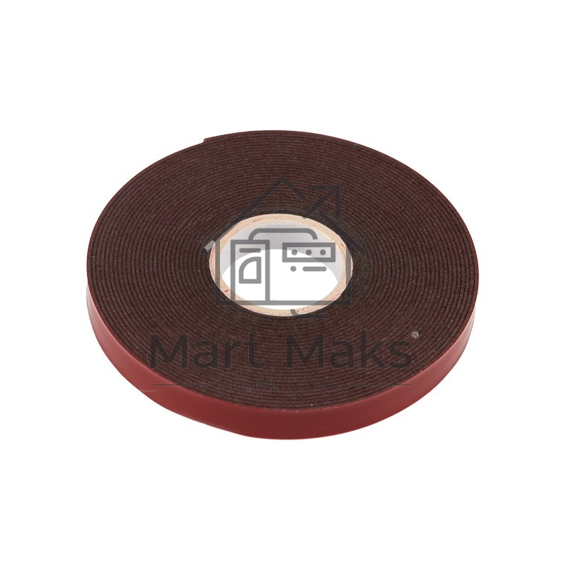 Двухсторонний скотч, серый, на HBA акриловой основе, 9 мм, ролик 5 м 09-6009 Rexant