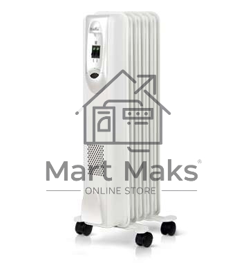 Масляный обогреватель Ballu Comfort BOH/CM-05WDN 1000 (5 секций) белый, 1000 Вт, 15 м2, термостат