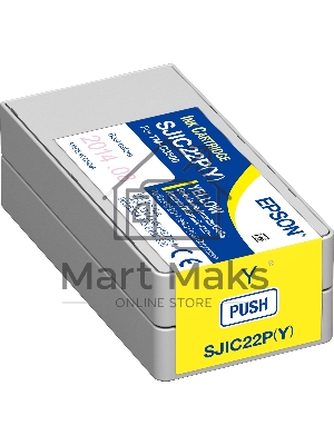 Картридж струйный SJIC22P(Y): INK CARTRIDGE FOR TM-C3500 желтый