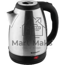 Чайник электрический Scarlett SC-EK21S51, 1,8 л, 1600 Вт, нерж.ст.