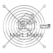 Решетка для вентилятора 140x140 ExeGate EG-140MR (140x140 мм, металлическая, круглая, никель)