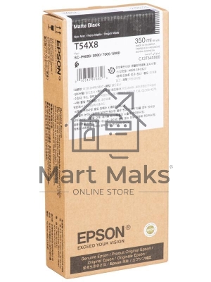 Картридж струйный Epson C13T54X800 Matte черный Ink (350 мл) для SureColor SC-P6000, SC-P7000, SC-P7000V, SC-P8000, SC-P9000, SC-P9000V