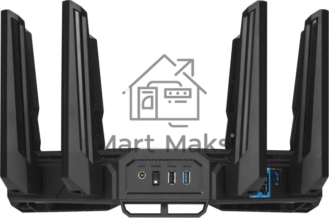 Маршрутизатор ASUS GT-BE19000, черный/красный, 90IG0850-MO9A0V
