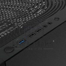 Компьютерный корпус HSPD M330, Mesh Mini-tower, черный, TG, 0.6 SPCC, 3x120mm ARGB mATX, mITX 175/330/160mm 2x2.5