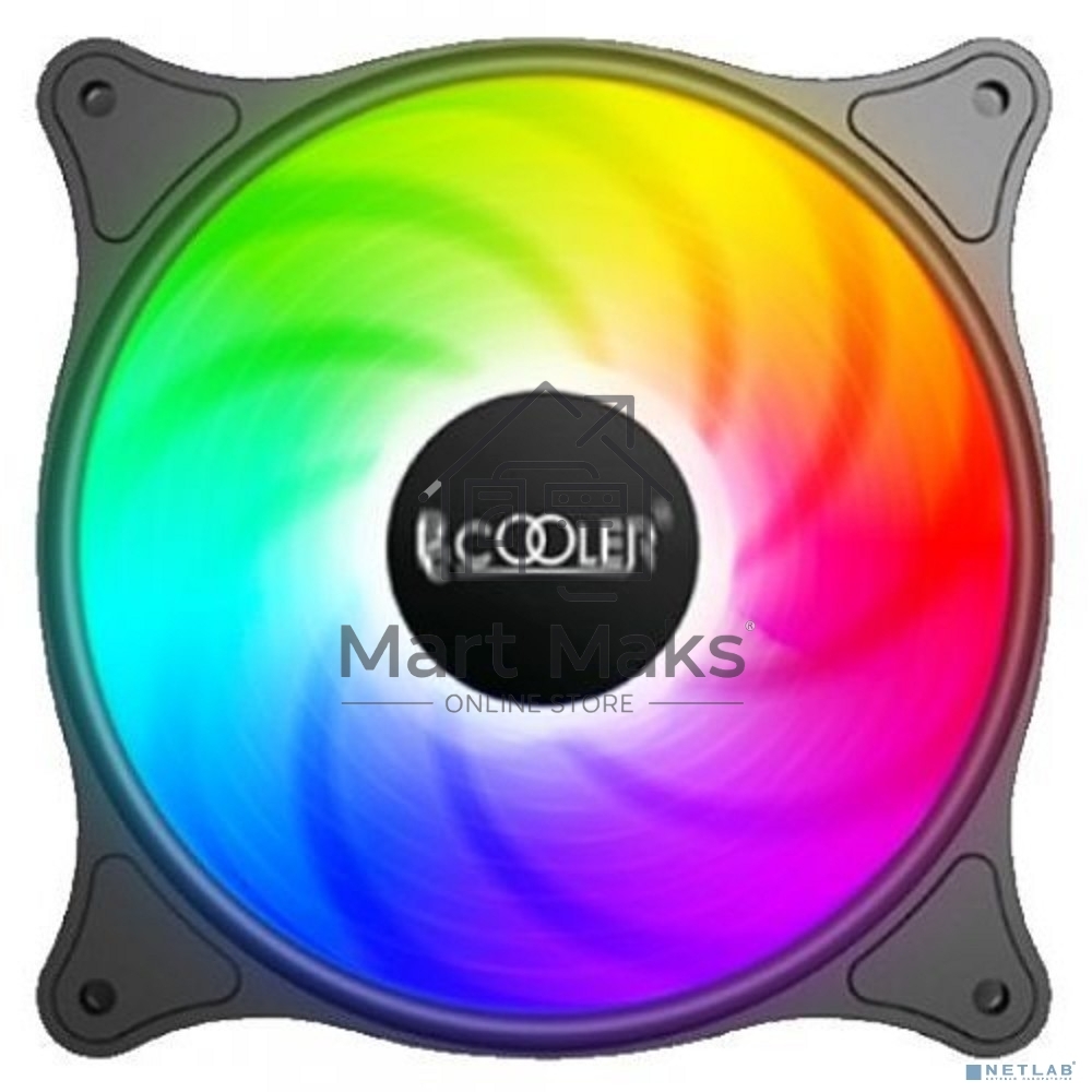 Вентилятор для корпуса PCCooler FX-120-3 черный, 120 мм, 1200 об/мин, 18 дБ, 3 pin