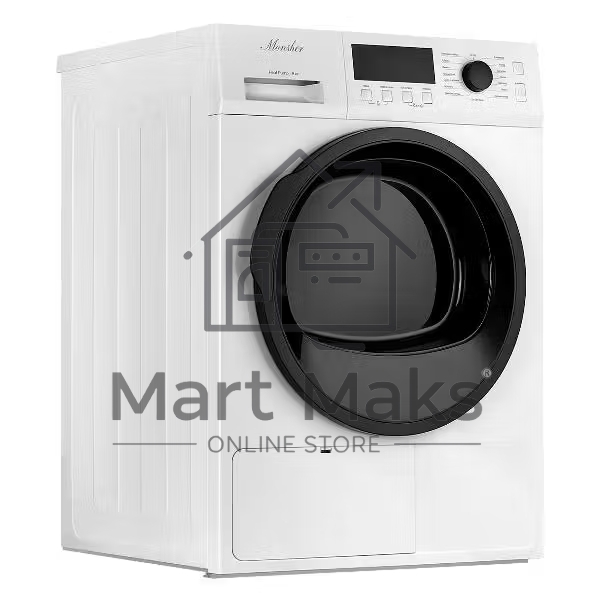 Сушильная машина MONSHER MDM 631 Blanc белый, 8 кг, сушка - тепловой насос, программ - 16, 59.5 x 84.5 x 62.5 см
