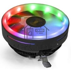 Кулер для процессора ExeGate Dark Magic EE126R-PWM.RGb черный, 120 мм, алюминий, 2000 об/мин, 24 дБ, 4 pin, 100 Вт, 67 мм