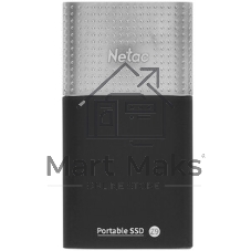 Внешний SSD Netac Z9, 250 Gb, USB 3.2 Gen 2 Type-C, R/W 550/480, черный