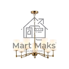 Люстра Ambrella light LH56053/7 BS/FR латунь/белый матовый E14*7 max 40W D680*950