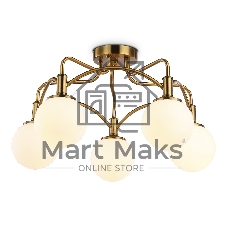 Светильник Ambrella light TR3212/5 GD/FR золото/белый матовый  E27*5 max 40W D560*302