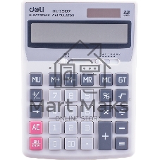 Калькулятор настольный Deli Core E1507 светло-серый 12-разр.