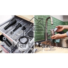 Мясорубка электрическая Bosch MFWS440B черный, 1900 Вт, 2.5 кг/мин, реверс, защита от перегрузки, насадки - 7