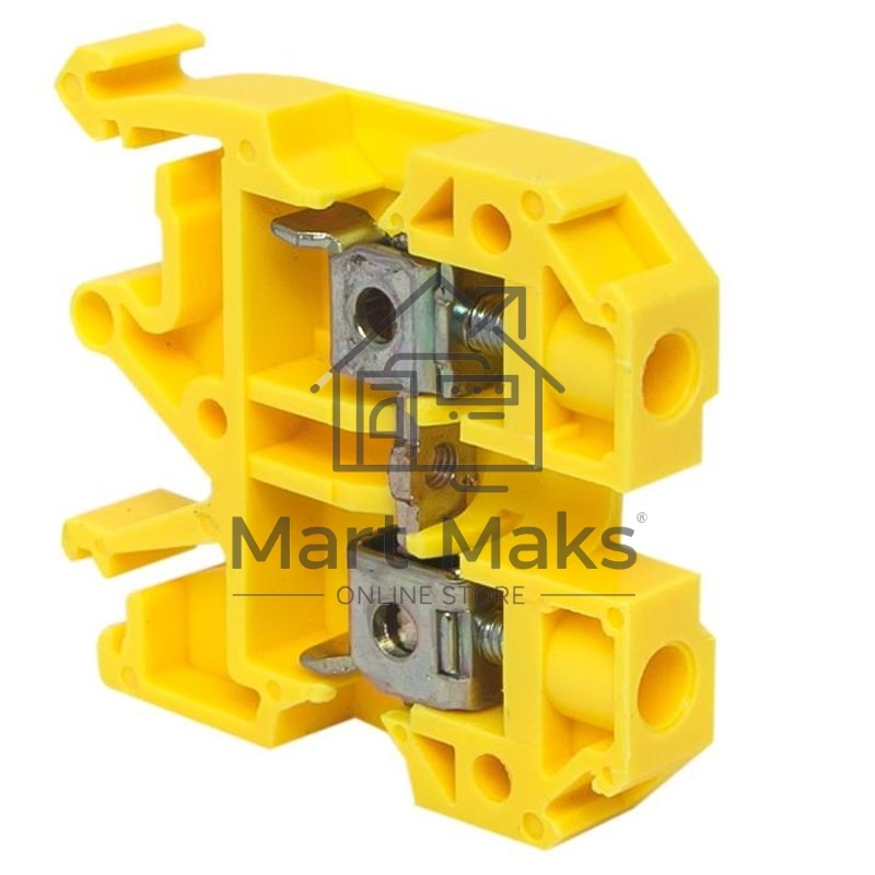Колодка клеммная JXB-2.5/35 (25а) жел. EKF plc-jxb-2.5/35y