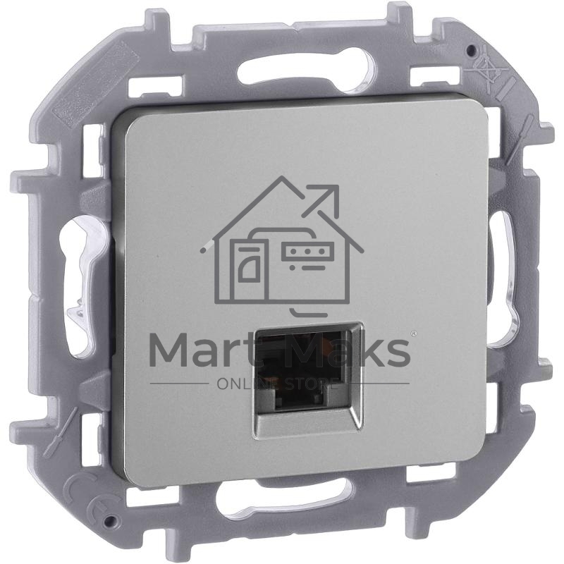 Информационная розетка RJ 45 - категория 5e - UTP - INSPIRIA - алюминий