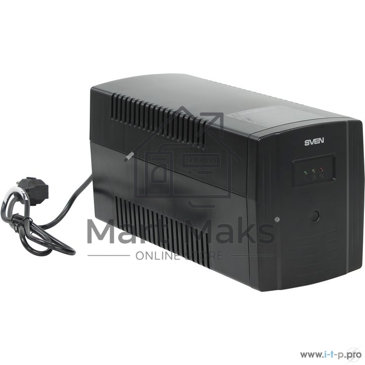Источник бесперебойного питания SVEN Pro 1000 1000VA/720W USB, RJ-45 (3 EURO) 