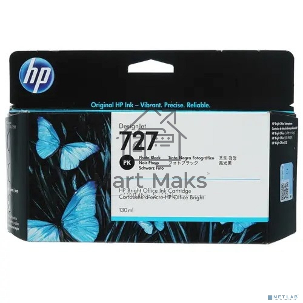 Картридж струйный HP 727 B3P23A черный для HP DJ T920/T1500 (130мл)