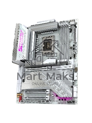 Материнская плата Gigabyte Z890 AORUS ELITE X ICE, LGA 1851, Intel Z890, 4xDDR5, 4xSATA, 5xM.2, 1xPCIe 5.0 x16, 1xPCIe 4.0 x4, 1xPCIe 4.0 x1, 1x 2.5Gb LAN, 4xUSB-A 3.2 Gen 1, 2xUSB-A 3.2 Gen 2, 4xUSB-A 2.0, 1xUSB-C (Thunderbolt 4), 2x3.5 мм, 7.1, ATX