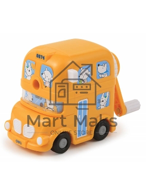 Точилка для карандашей механическая Deli BUS E0674, 1 отверстие, пластик, ассорти, коробка