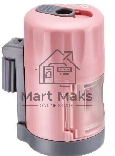 Точилка для карандашей механическая Kw-Trio 03420PINK, 1 отверстие, металл/пластик, розовый, пластиковый бокс