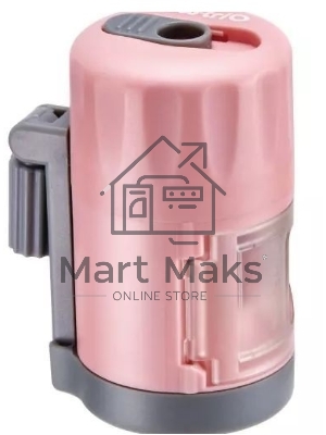 Точилка для карандашей механическая Kw-Trio 03420PINK, 1 отверстие, металл/пластик, розовый, пластиковый бокс