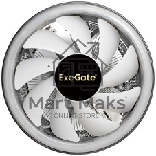 Кулер для процессора ExeGate Dark Magic EE126R-PWM.RGb черный, 120 мм, алюминий, 2000 об/мин, 24 дБ, 4 pin, 100 Вт, 67 мм