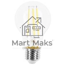 Лампа cветодиодная Gauss Filament А60 12W 1250lm 4100К Е27 LED 1/10/40