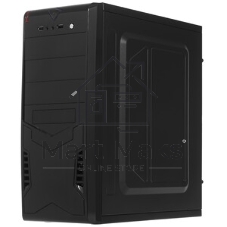 Компьютерный корпус Miditower ExeGate CP-601-UNS350 (ATX, БП UNS350 с вент. 12см, 2*USB, аудио, черный)