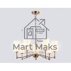 Люстра Ambrella light LH56053/7 BS/FR латунь/белый матовый E14*7 max 40W D680*950