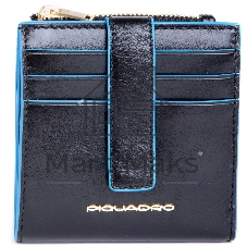 Картхолдер Piquadro Blue Square PP6843B2R/N черный, натуральная кожа