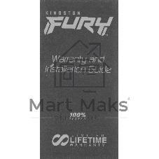 Оперативная память Kingston Fury Beast, DDR5, 32Gb (1x32GB), 6400MHz, CL32, DIMM, радиатор, черный
