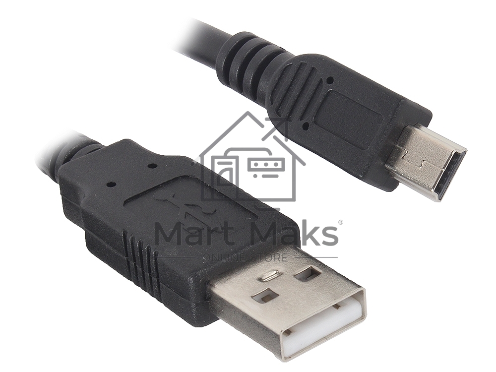 Кабель Gembird/Cablexpert CCP-USB22-AM5P-3 USB 2.0 Pro Кабель, 2xAM/miniBM 5P, 0.9м, экран, черный