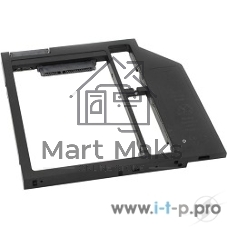Адаптер оптибей Espada SS90/optibay, hdd caddy/SATA/miniSATA/SlimSATA/9мм для подключения HDD/SSD 2,5” к ноутбуку вместо DVD.(41087)