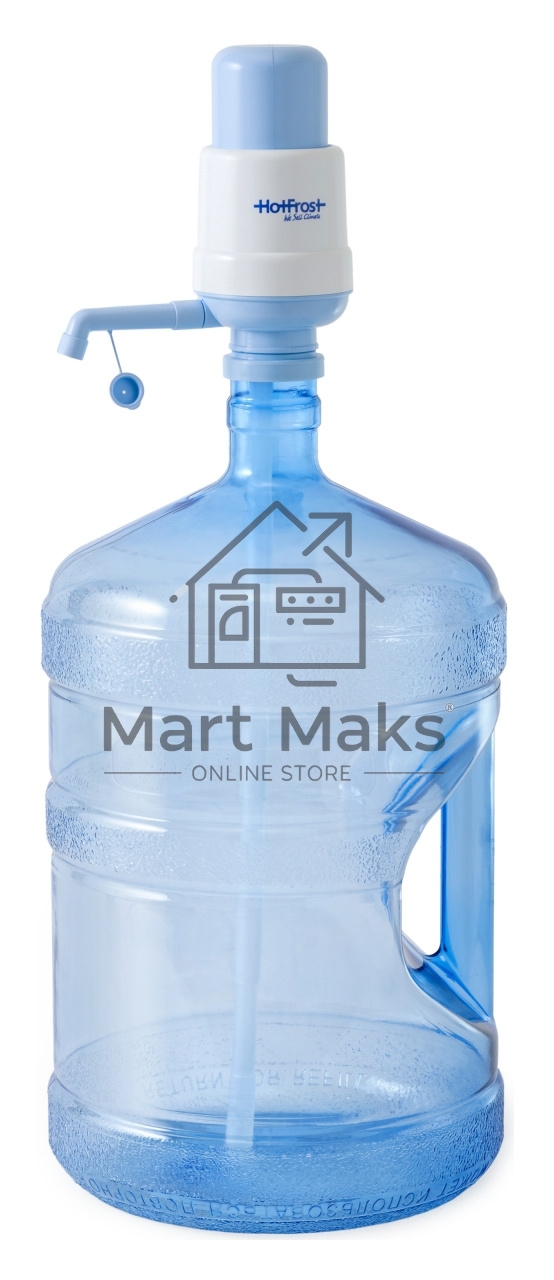 Помпа для 19л бутыли Hotfrost A6 механический голубой/серый