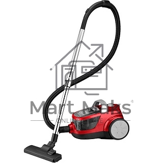 Пылесос Delta LUX DL-0836 СУПЕР-ЦИКЛОН красный: 2600Вт, регулир. мощности, мощн. всасыв. 450 Вт (1)