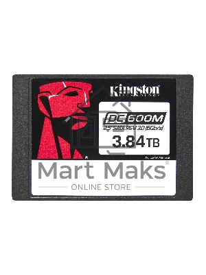 Накопитель SSD Kingston SSD DC600M, 3840Gb, SATA III, 2.5