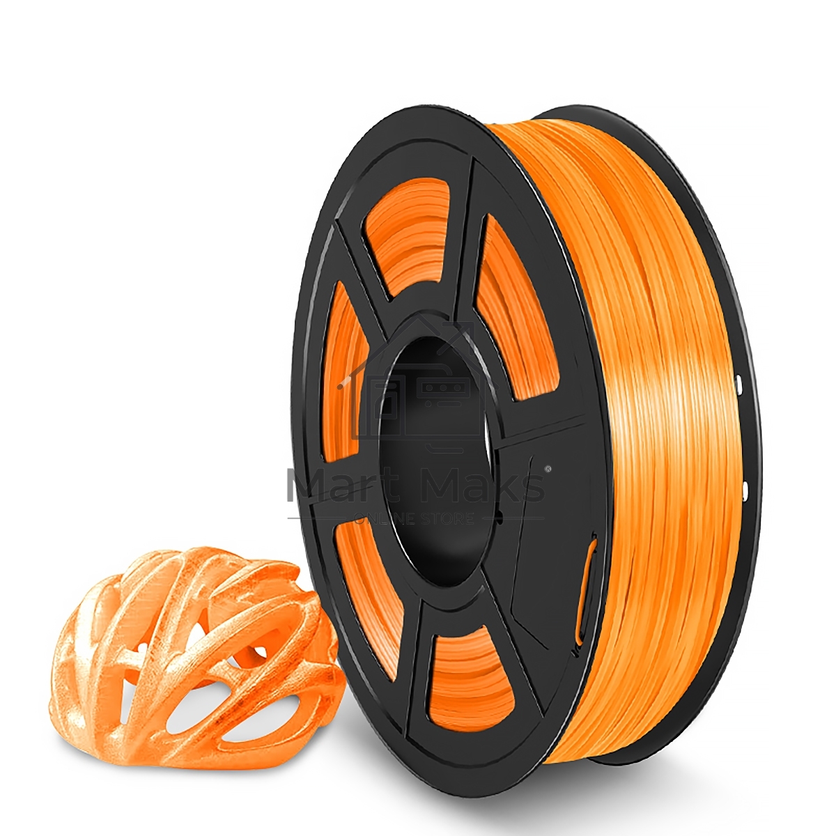 Филамент NVPrint TPU Trans. Orange для 3D печати диаметр 1.75мм длина 165 метров масса 0,5 кг