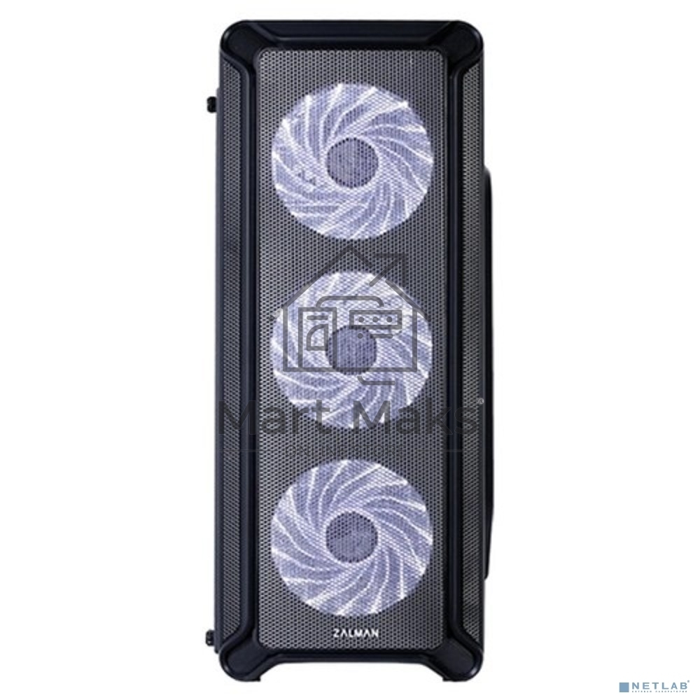 Компьютерный корпус ZALMAN I3, без БП, большое боковое окно, черный,ATX