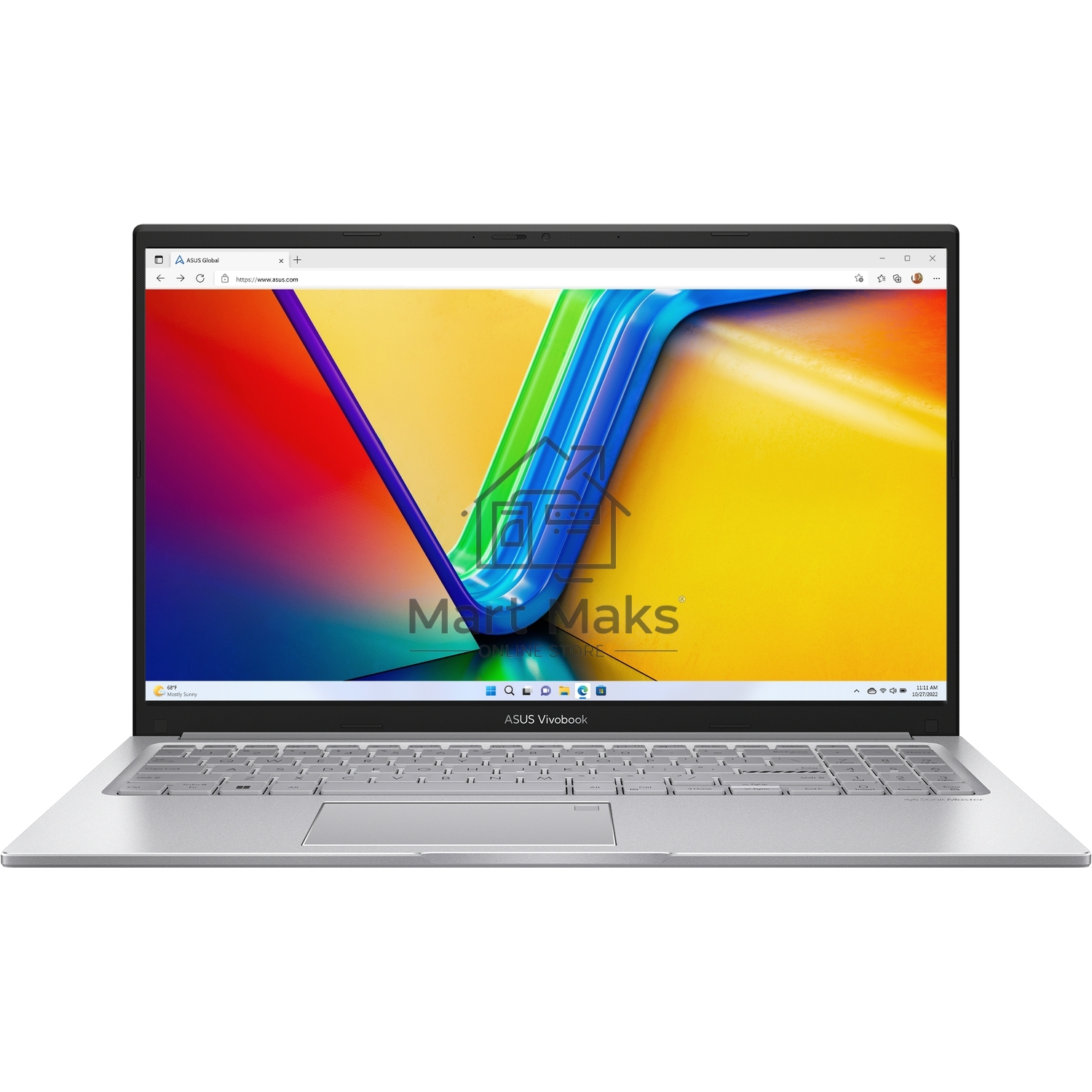 Ноутбук ASUS Vivobook 15 X1504VA-BQ286 Core i5 1335U/8Gb/512Gb SSD/VGA int/noOS/ Silver