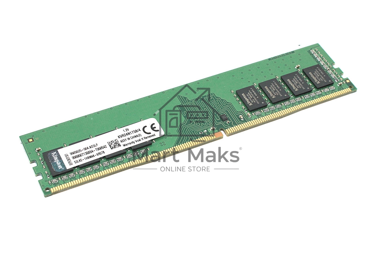 Оперативная память Kingston ValueRAM, DDR4, 4Gb (1x4 Gb), 2400 MHz, CL17, SO-DIMM