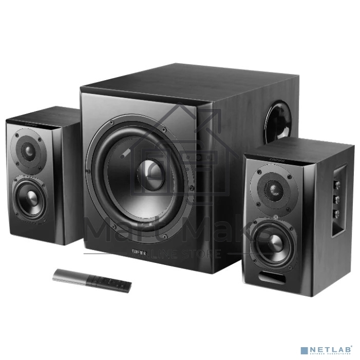 Колонки Edifier S351DB Black 2.1,150W RMS, дерево, Bluetooth aptX