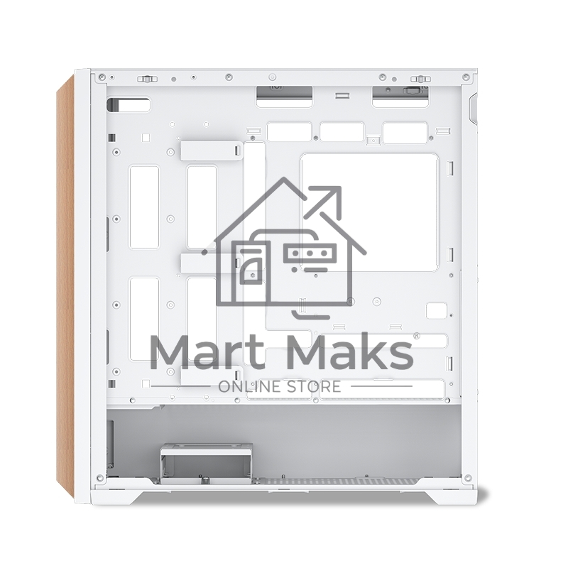 Компьютерный корпус без блока питания SAMA Z60 белый, Midi-Tower, TG, 4x140мм ARGb, 2xUSB 3.0 + 1xUSB 3.1 Type-C, E-ATX, ATX, mATX, mITX белый
