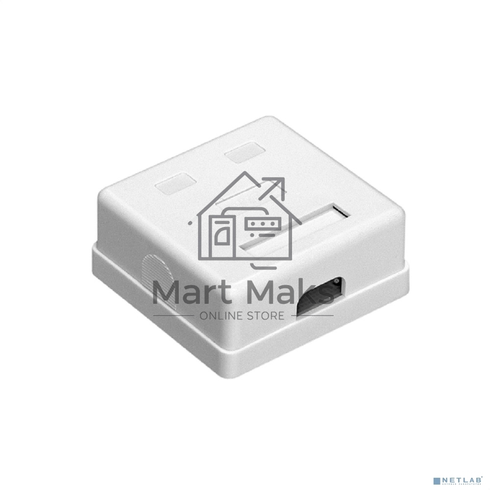 Розетка внешняя двойная ExeGate SM2-RJ45-C6 RJ-45 кат.6 UTP Krone/110