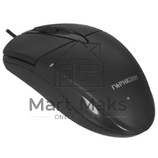 Мышь проводная Гарнизон GM-220 черный, 1000 dpi, USB, кнопки - 3