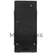 Компьютерный корпус Miditower ExeGate CP-601-UNS350 (ATX, БП UNS350 с вент. 12см, 2*USB, аудио, черный)